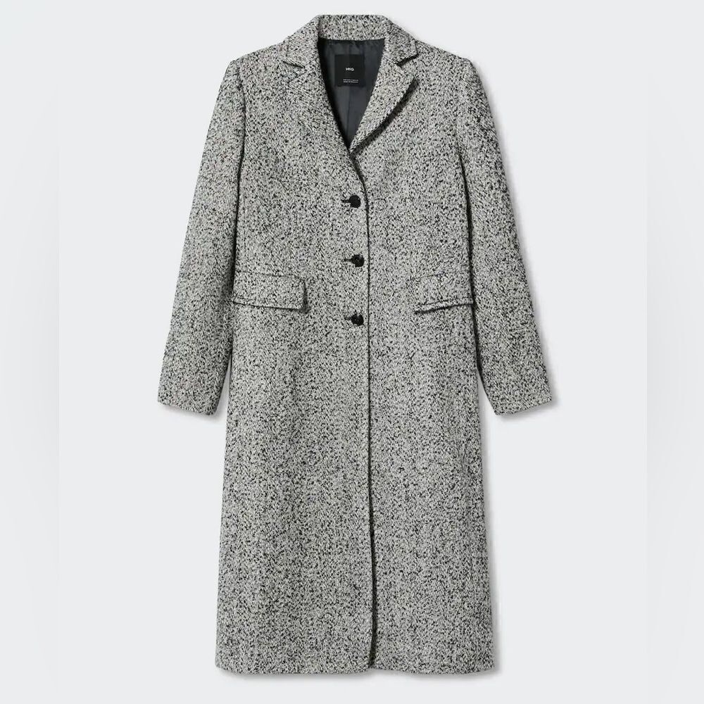 Mango Fitted Coat With Buttons - Picture 2 of 9